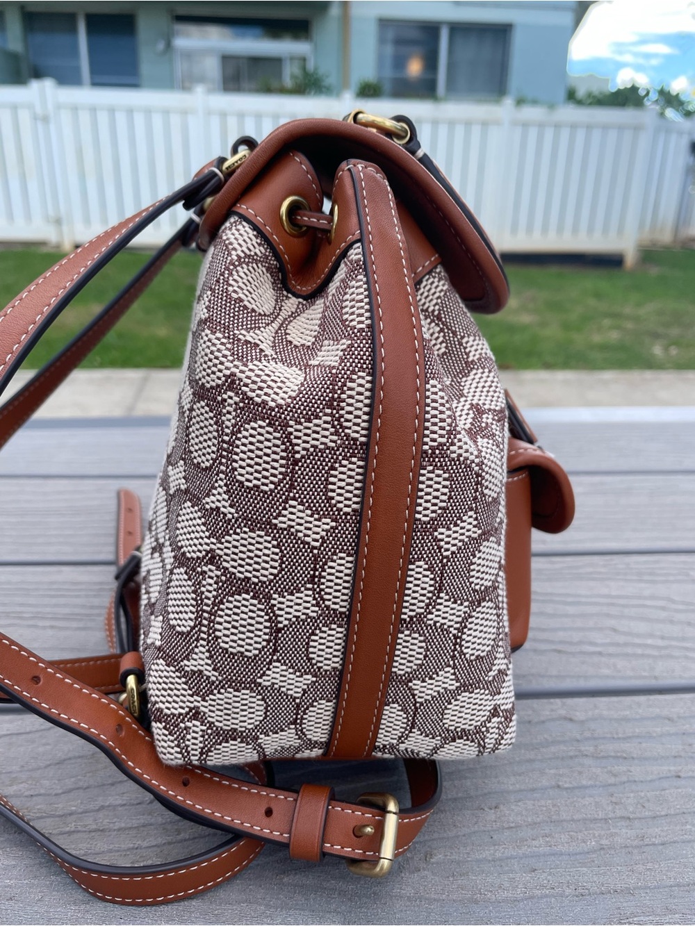 Coach Mini Riya Drawstring Backpack - Picture 4 of 16